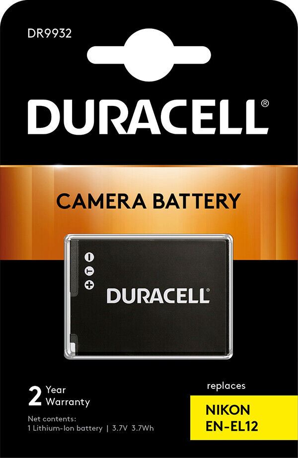 EN-EL12 Li-ion Battery for Nikon Digital Camera by DURACELL  #DR9932  (UK Stock)