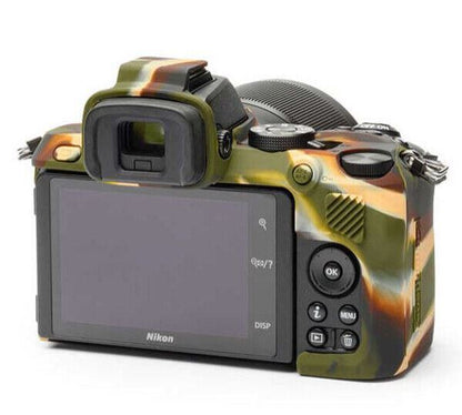 EasyCover Silicone Skin Soft Case Cover Protector Nikon Z50 - CAMO Camouflage UK