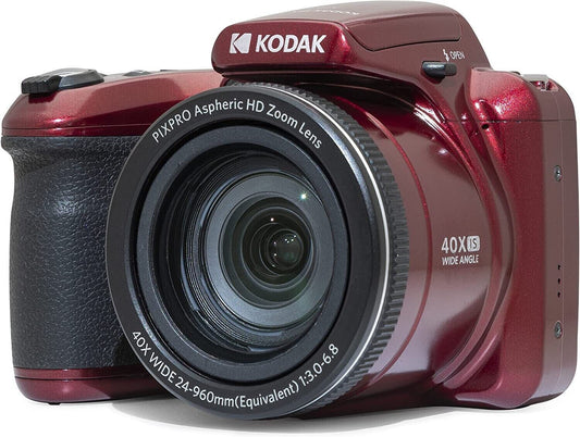 KODAK PIXPRO AZ405 DIGITAL 20MP 40x Zoom BRIDGE CAMERA Dark RED (UK Stock)  BNIB