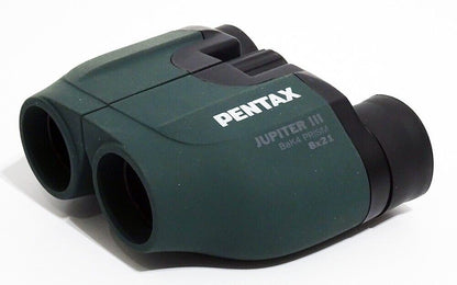 Pentax 8 x 21 Jupiter III Porro Prism Compact Binoculars Green  #51036 (UK) Demo